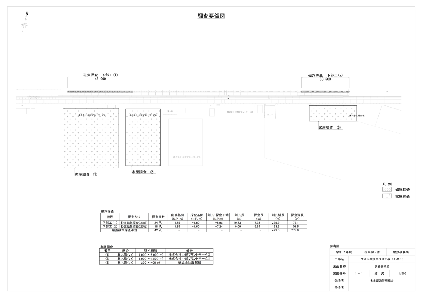 中川運河護岸改良工事（その４）　護岸改良工事
